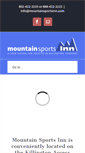 Mobile Screenshot of mountainsportsinn.com