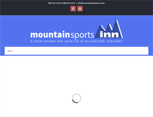 Tablet Screenshot of mountainsportsinn.com